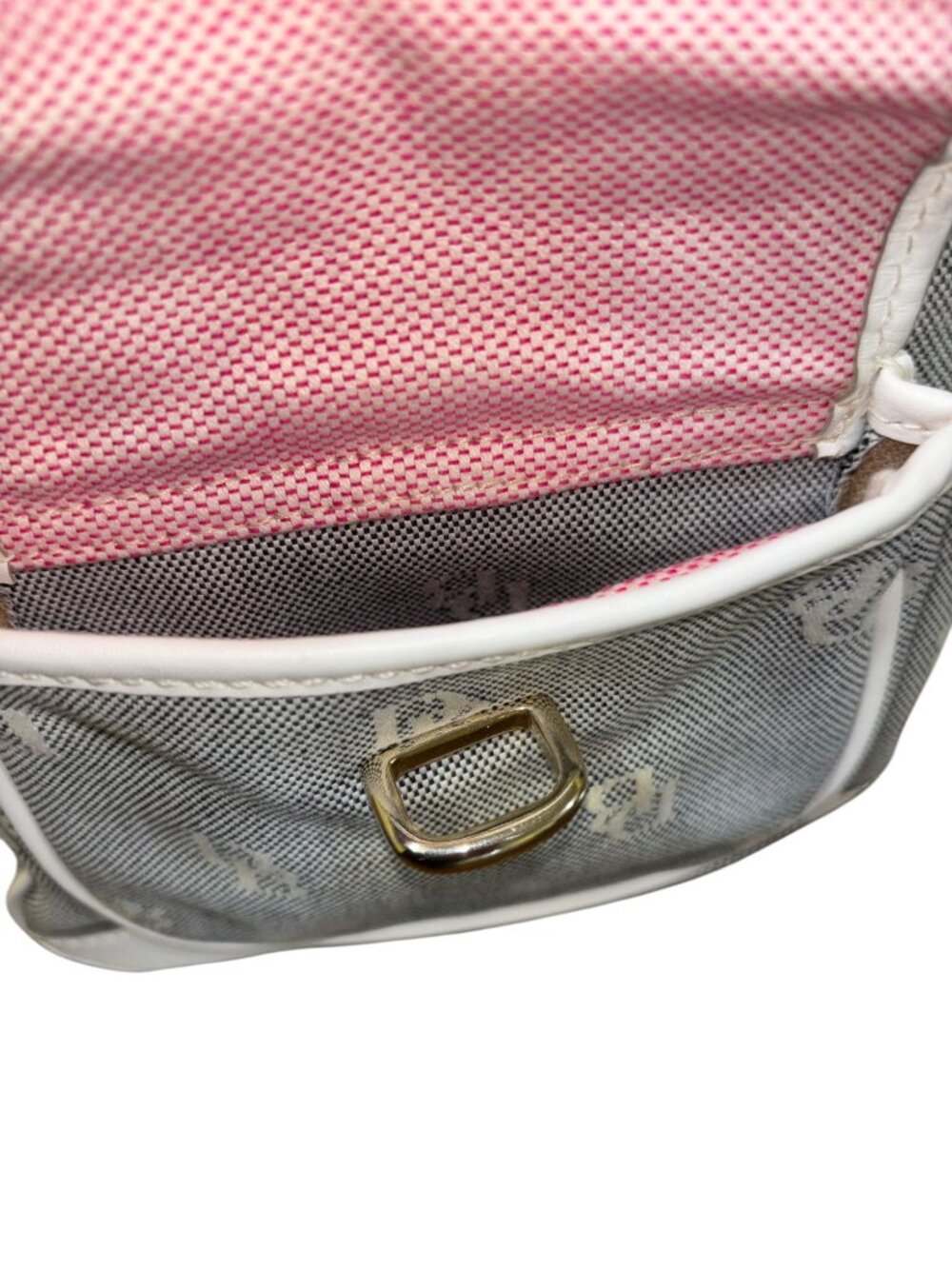 Dooney and Burke Small Purse Gray and White 8"x8" - Picture 6 of 10